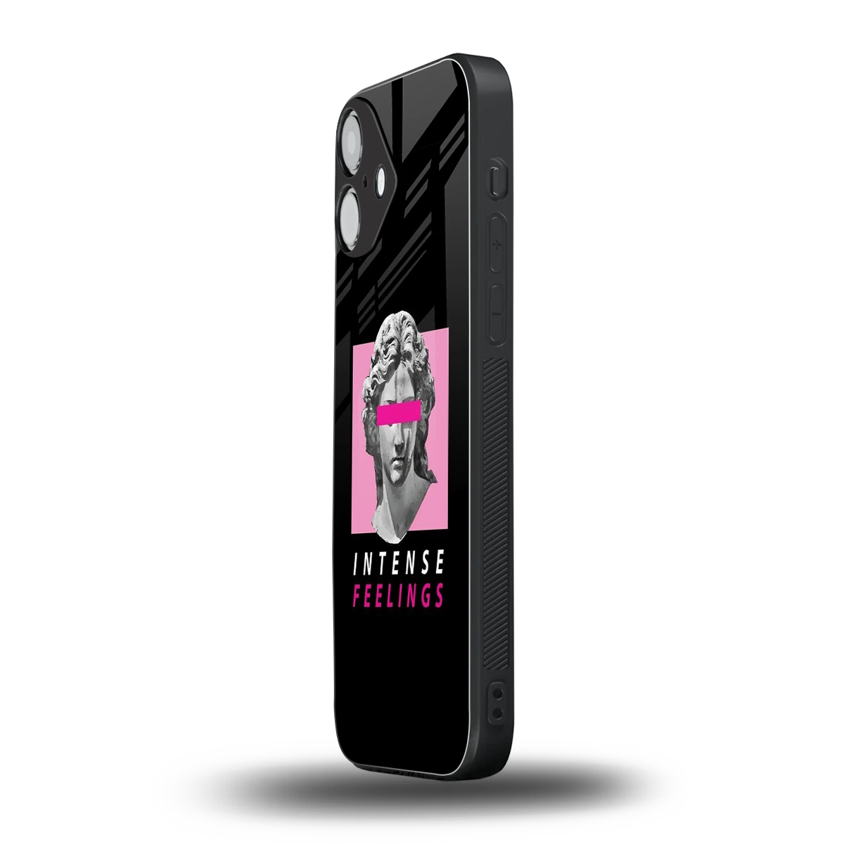 Intense Feelings iphone 16 plus mobile cover | shockproof glass phone case