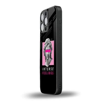Intense Feelings iphone 16 pro max mobile cover | shockproof glass phone case