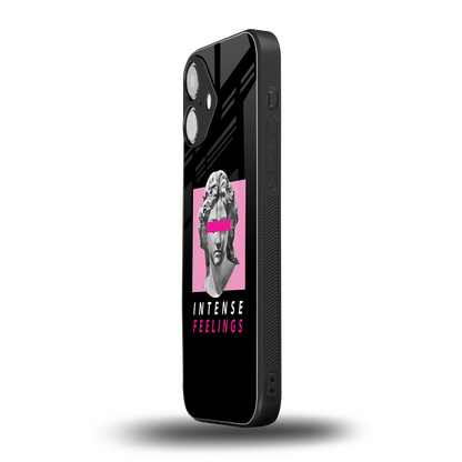 Intense Feelings iPhone 16 mobile cover | shockproof glass phone case