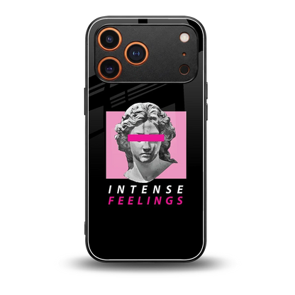 Intense Feelings back phone cover | glass case for iphone 17 pro max