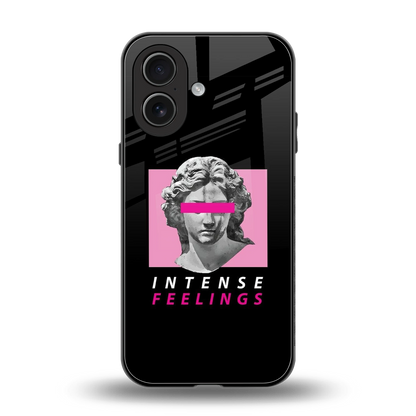 Intense Feelings back phone cover | glass case for iphone 17