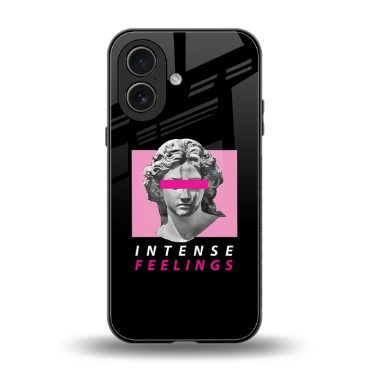 Intense Feelings back phone cover | glass case for iphone 17