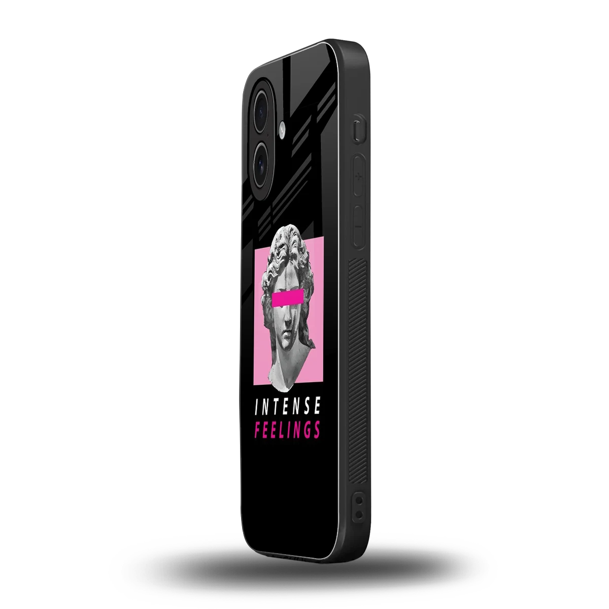 Intense Feelings iphone 17 mobile cover | shockproof glass phone case