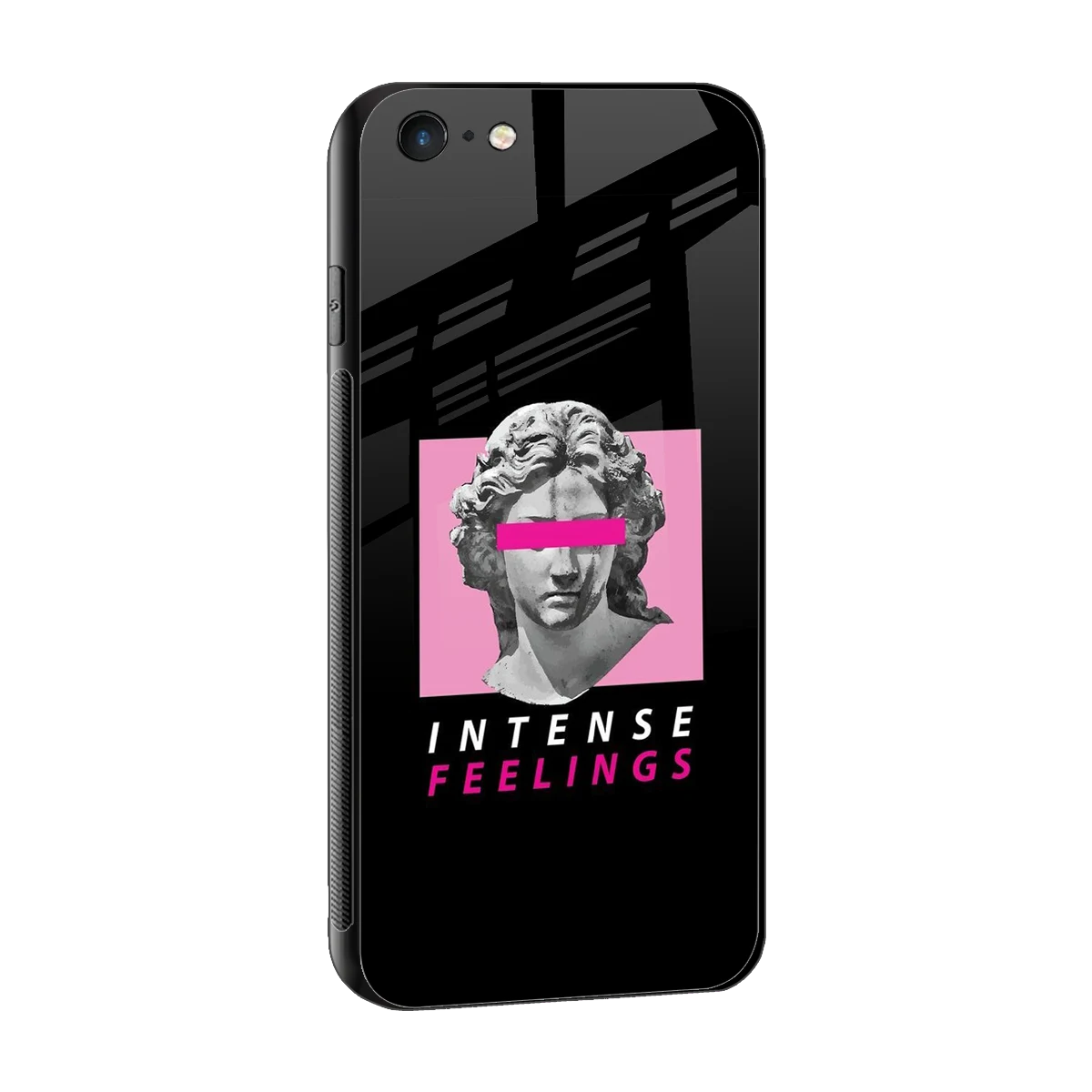 Intense Feelings sleek iphone 6 cover with tempered glass back and TPU edges