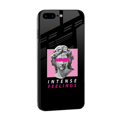 Intense Feelings sleek iphone 7 plus cover with tempered glass back and TPU edges
