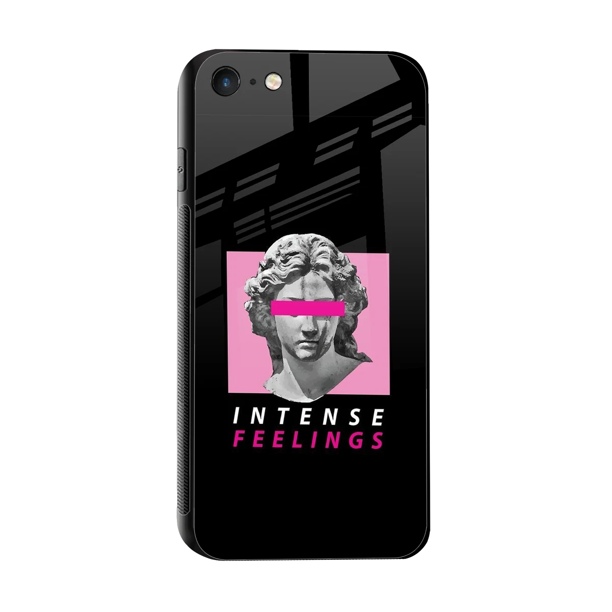 Intense Feelings sleek iphone 7 cover with tempered glass back and TPU edges