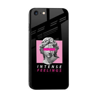 Intense Feelings sleek iphone 7 cover with tempered glass back and TPU edges