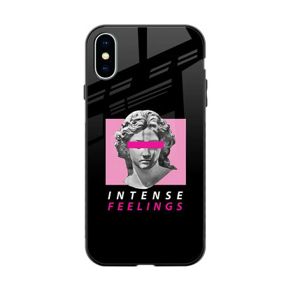 Intense Feelings back phone cover | glass case for iphone x