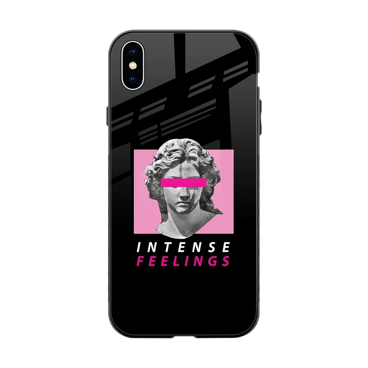 Intense Feelings back phone cover | glass case for iphone xs max