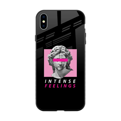 Intense Feelings back phone cover | glass case for iphone xs max
