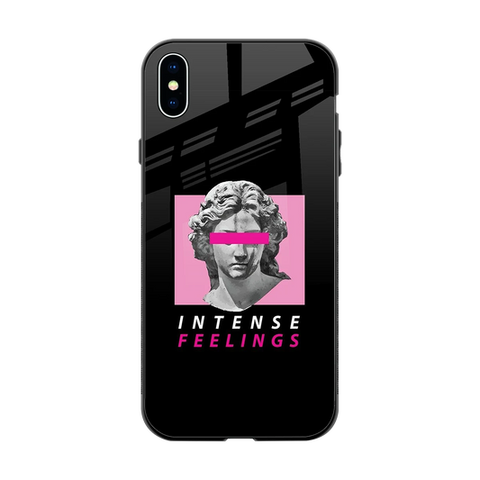 Intense Feelings back phone cover | glass case for iphone xs max
