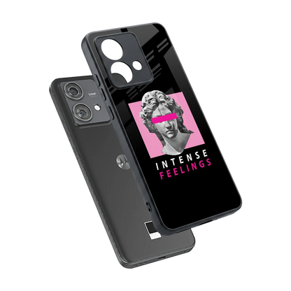 Intense Feelings sleek motorola edge 40 neo 5g cover with tempered glass back and TPU edges