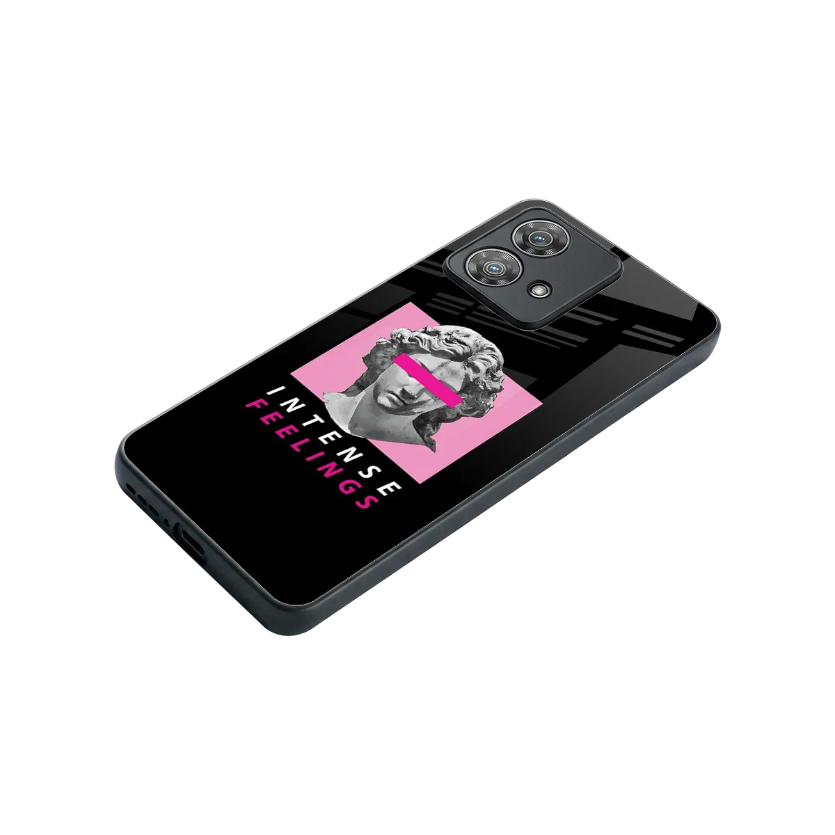 Intense Feelings stylish phone case for motorola edge 40 neo 5g | glossy glass and slim fit