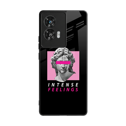 Intense Feelings back phone cover | glass case for motorola edge 50 fusion
