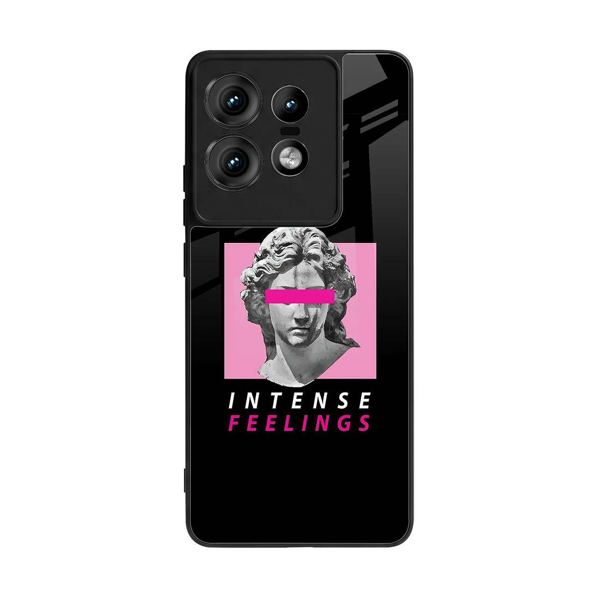 Intense Feelings back phone cover | glass case for motorola edge 50 pro