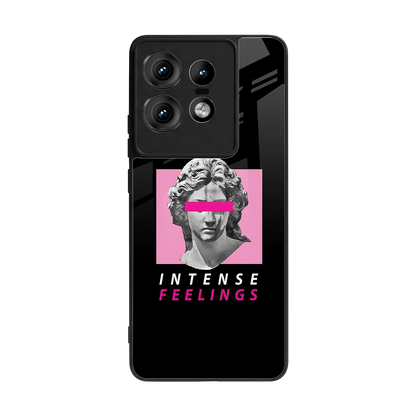Intense Feelings back phone cover | glass case for motorola edge 50 pro