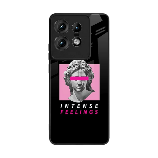 Intense Feelings back phone cover | glass case for motorola edge 50 pro