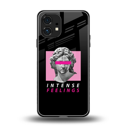 Intense Feelings back phone cover | glass case for nothing phone 1