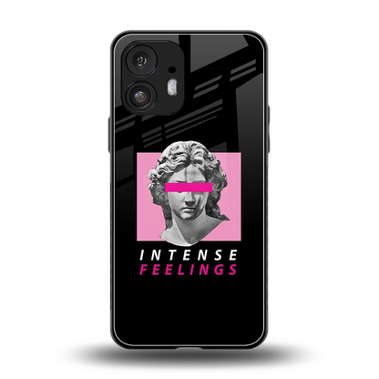Intense Feelings back phone cover | glass case for nothing phone 2