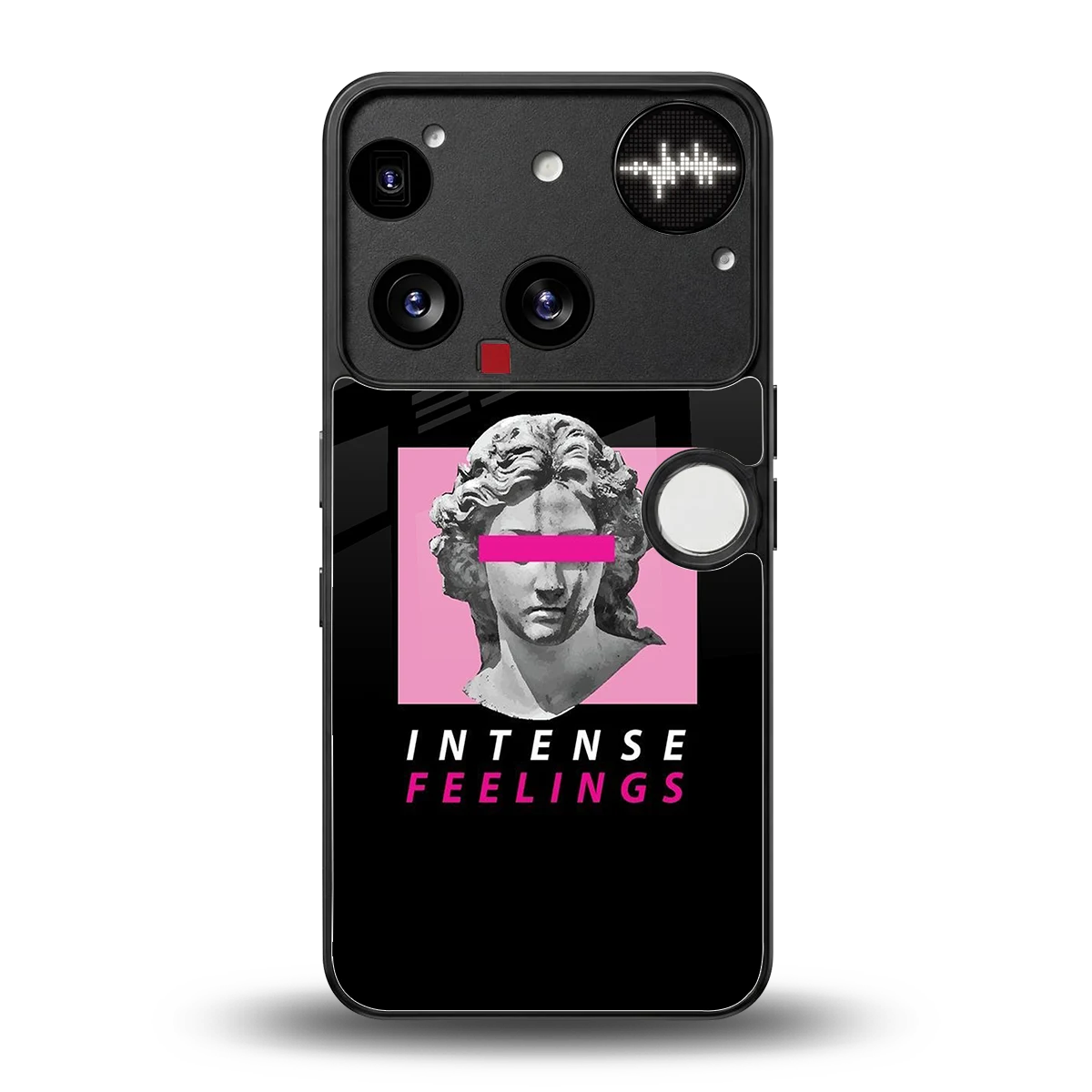 Intense Feelings back phone cover | glass case for nothing phone 3