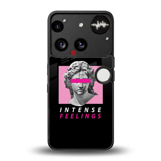 Intense Feelings back phone cover | glass case for nothing phone 3