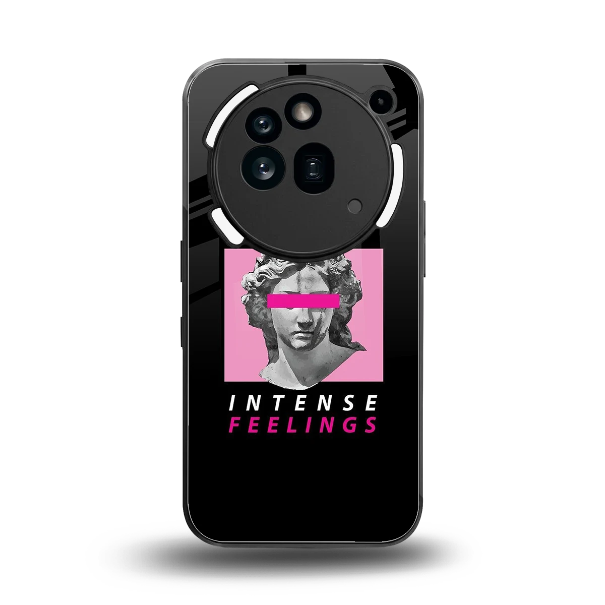 Intense Feelings back phone cover | glass case for nothing phone 3a pro