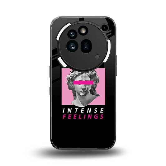 Intense Feelings back phone cover | glass case for nothing phone 3a pro