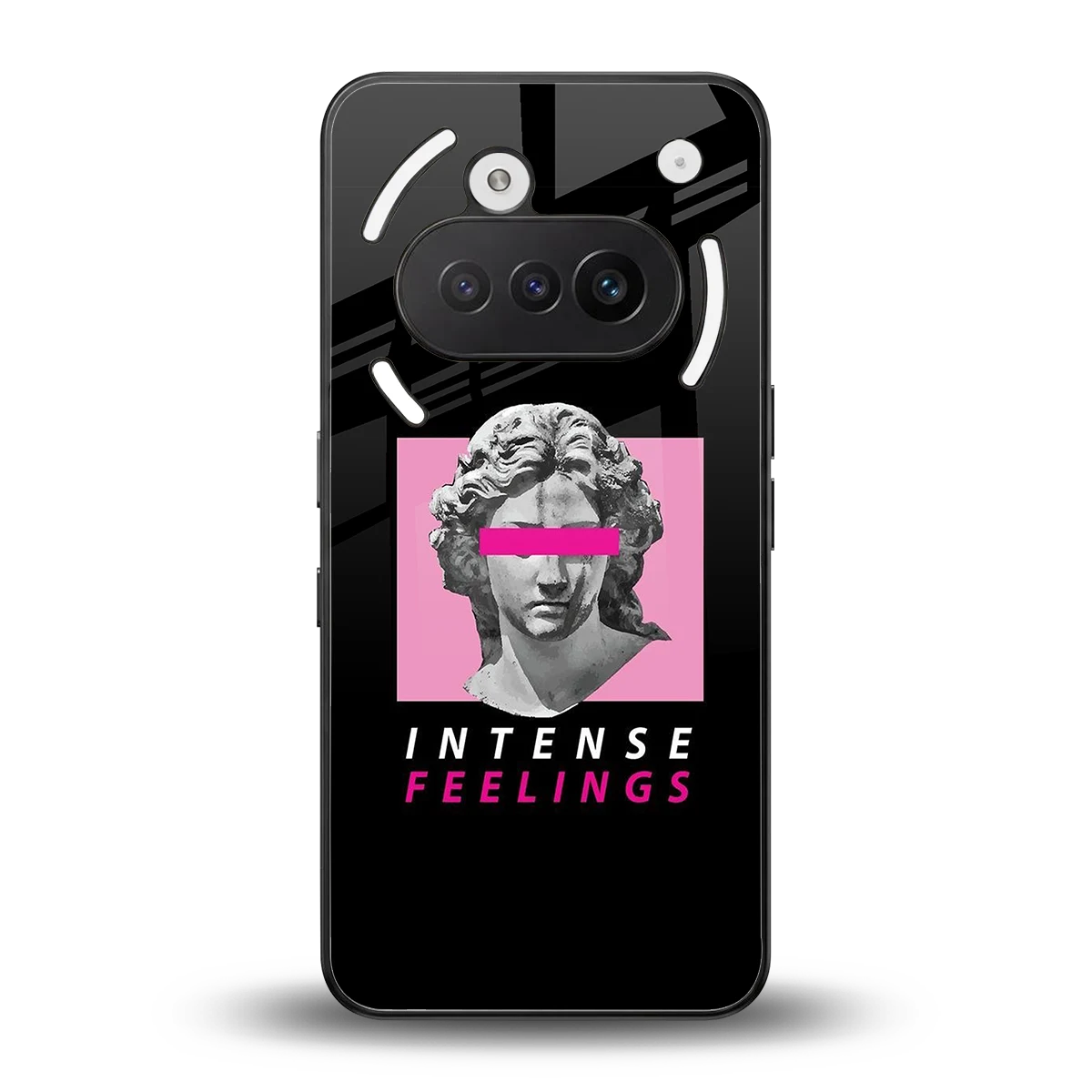 Intense Feelings back phone cover | glass case for nothing phone 3a