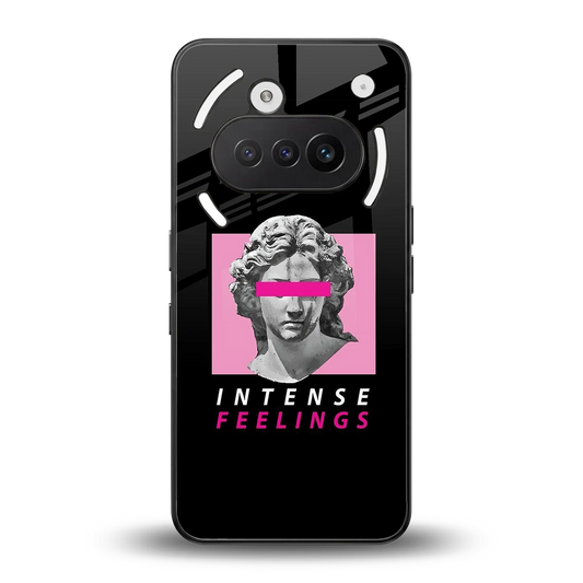 Intense Feelings back phone cover | glass case for nothing phone 3a