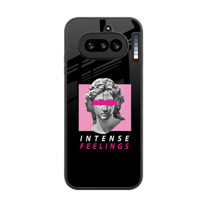 Intense Feelings back phone cover | glass case for nothing phone 4a