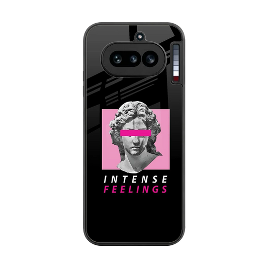 Intense Feelings back phone cover | glass case for nothing phone 4a