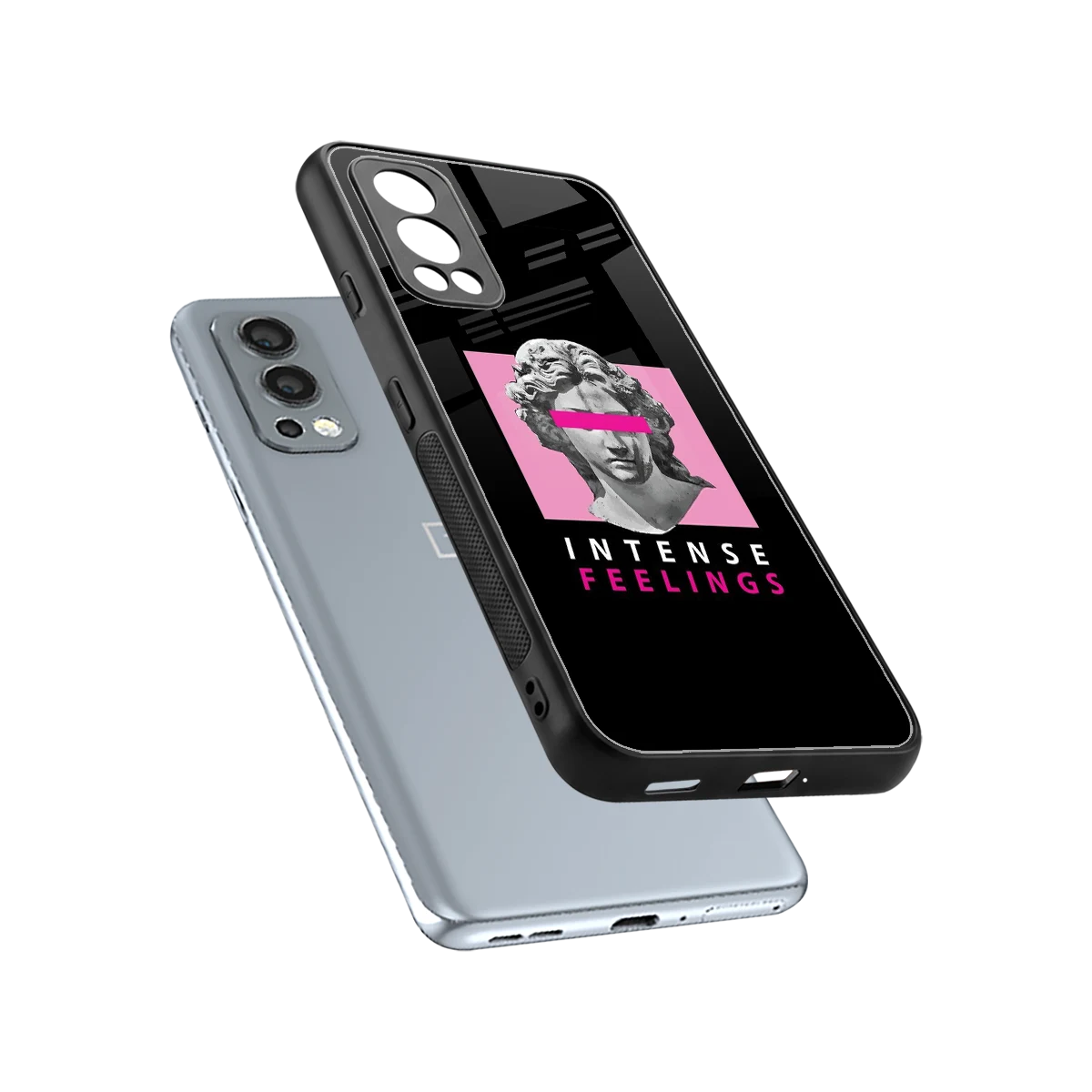 Intense Feelings sleek oneplus nord 2 cover with tempered glass back and TPU edges