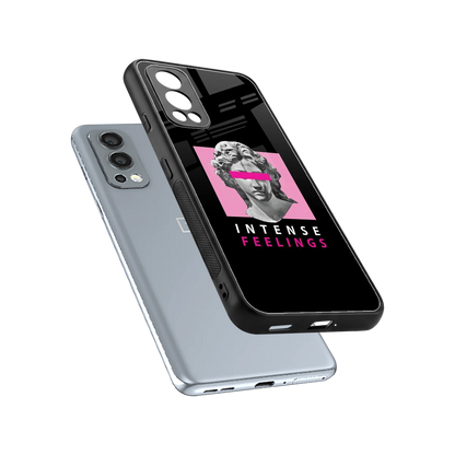 Intense Feelings sleek oneplus nord 2 cover with tempered glass back and TPU edges