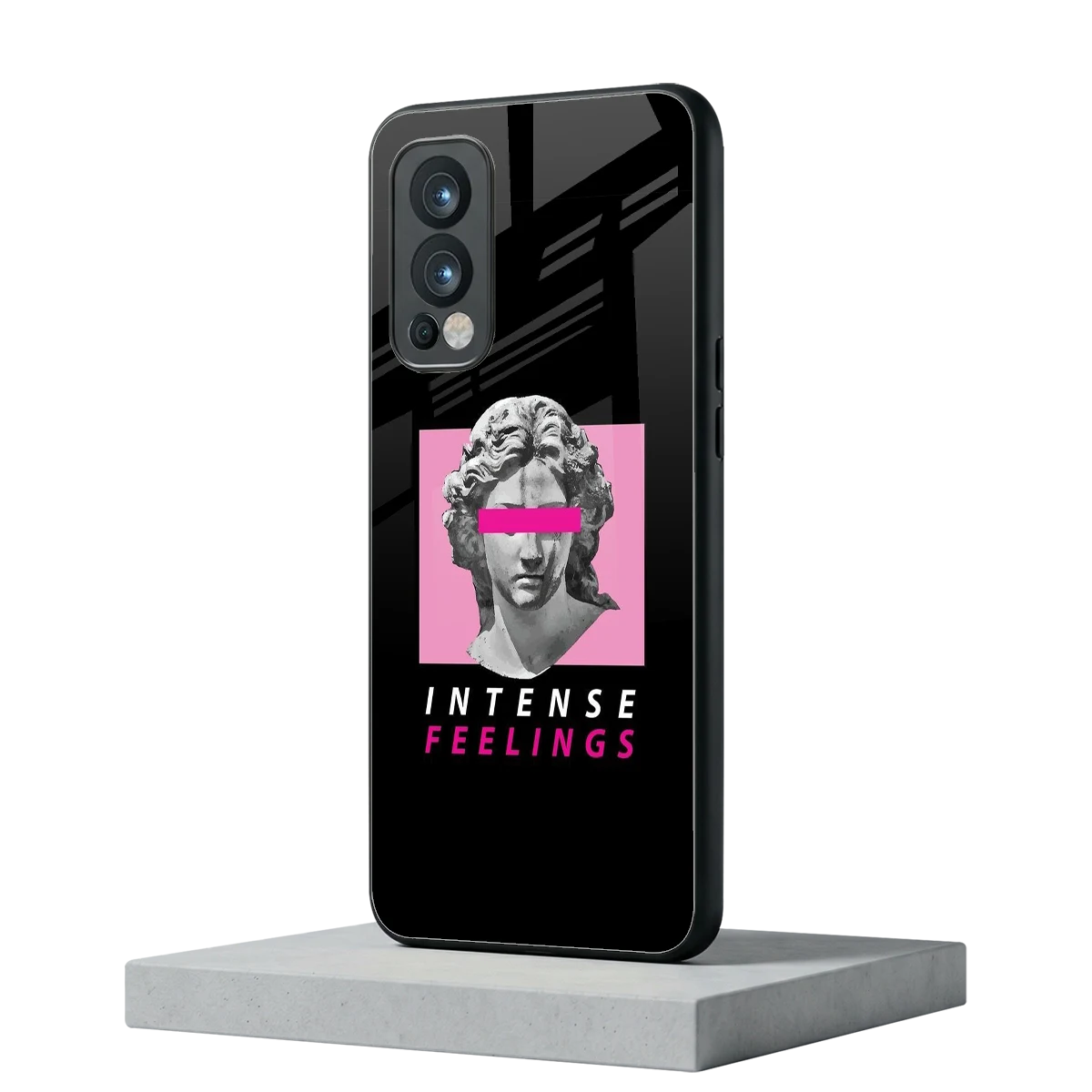 Intense Feelings oneplus nord 2 mobile cover | shockproof glass phone case