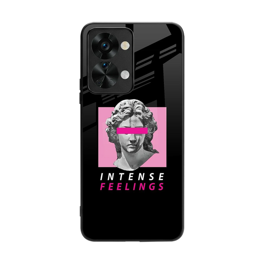Intense Feelings back phone cover | glass case for oneplus nord 2t