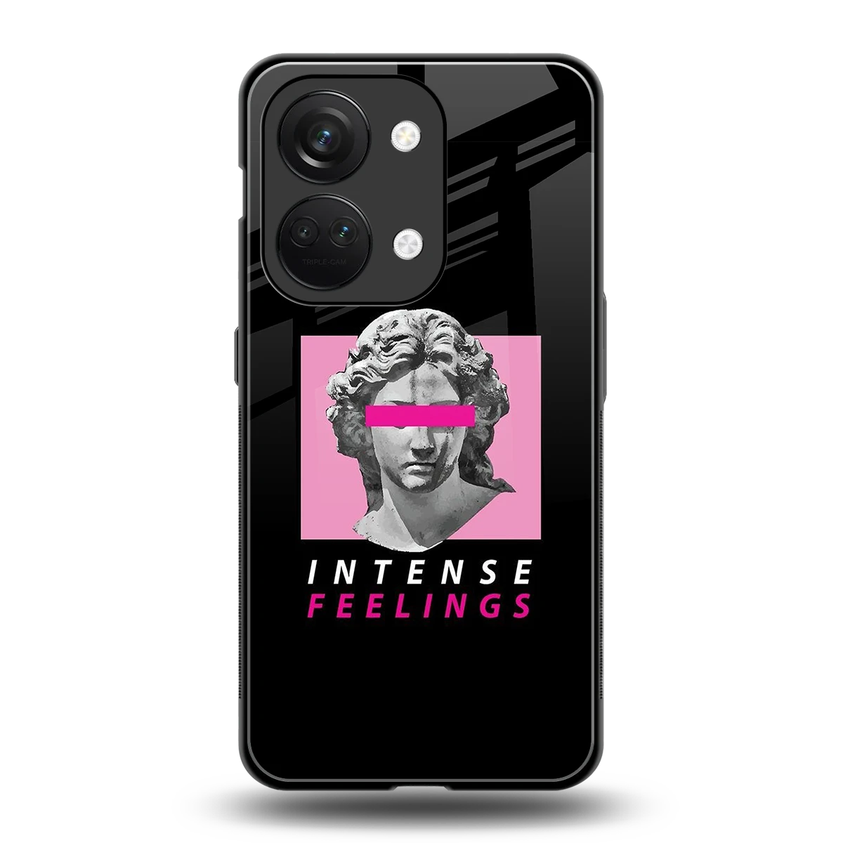 Intense Feelings back phone cover | glass case for oneplus nord 3