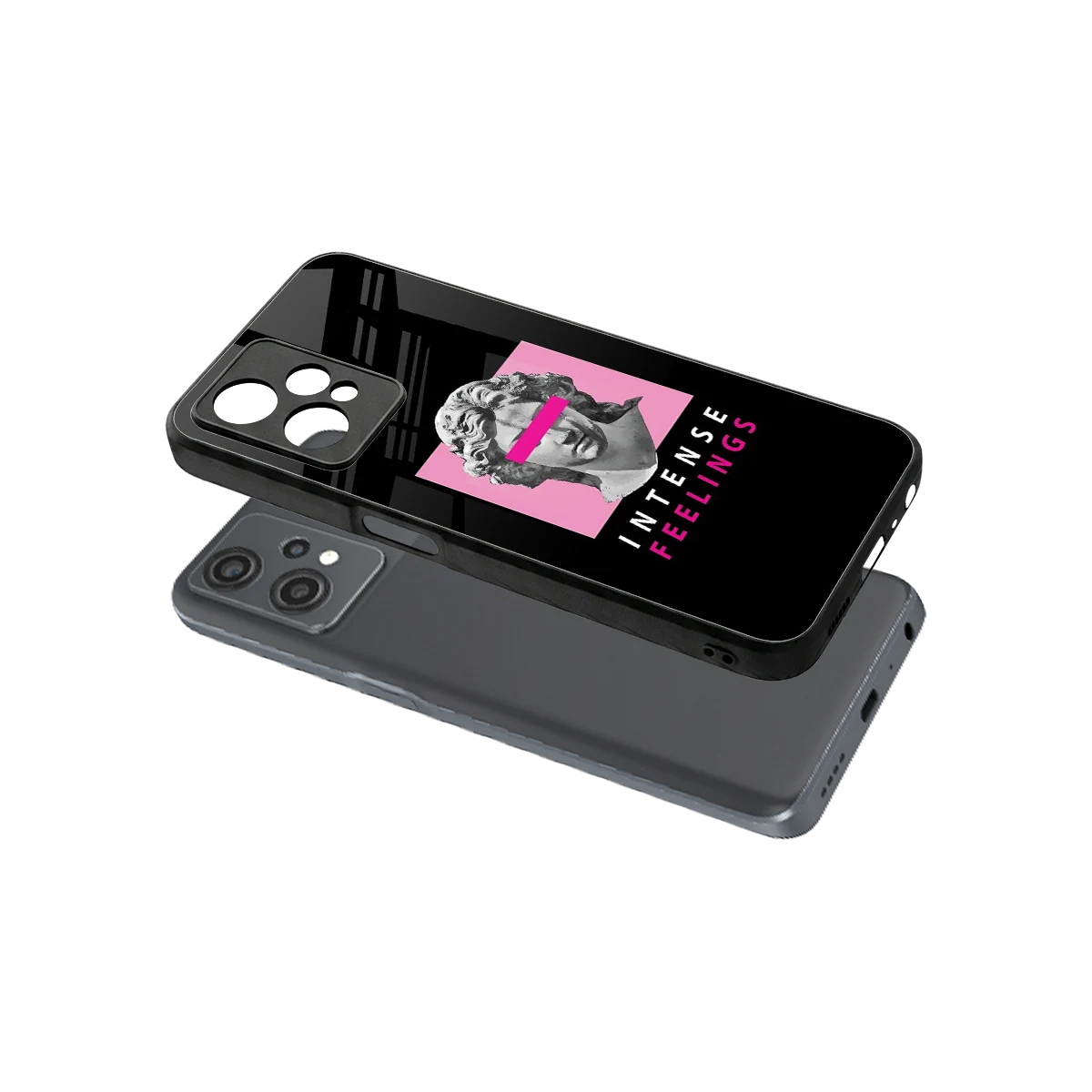 Intense Feelings sleek oneplus nord ce 2 lite cover with tempered glass back and TPU edges