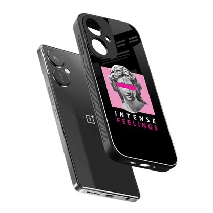 Intense Feelings sleek oneplus nord ce 3 cover with tempered glass back and TPU edges