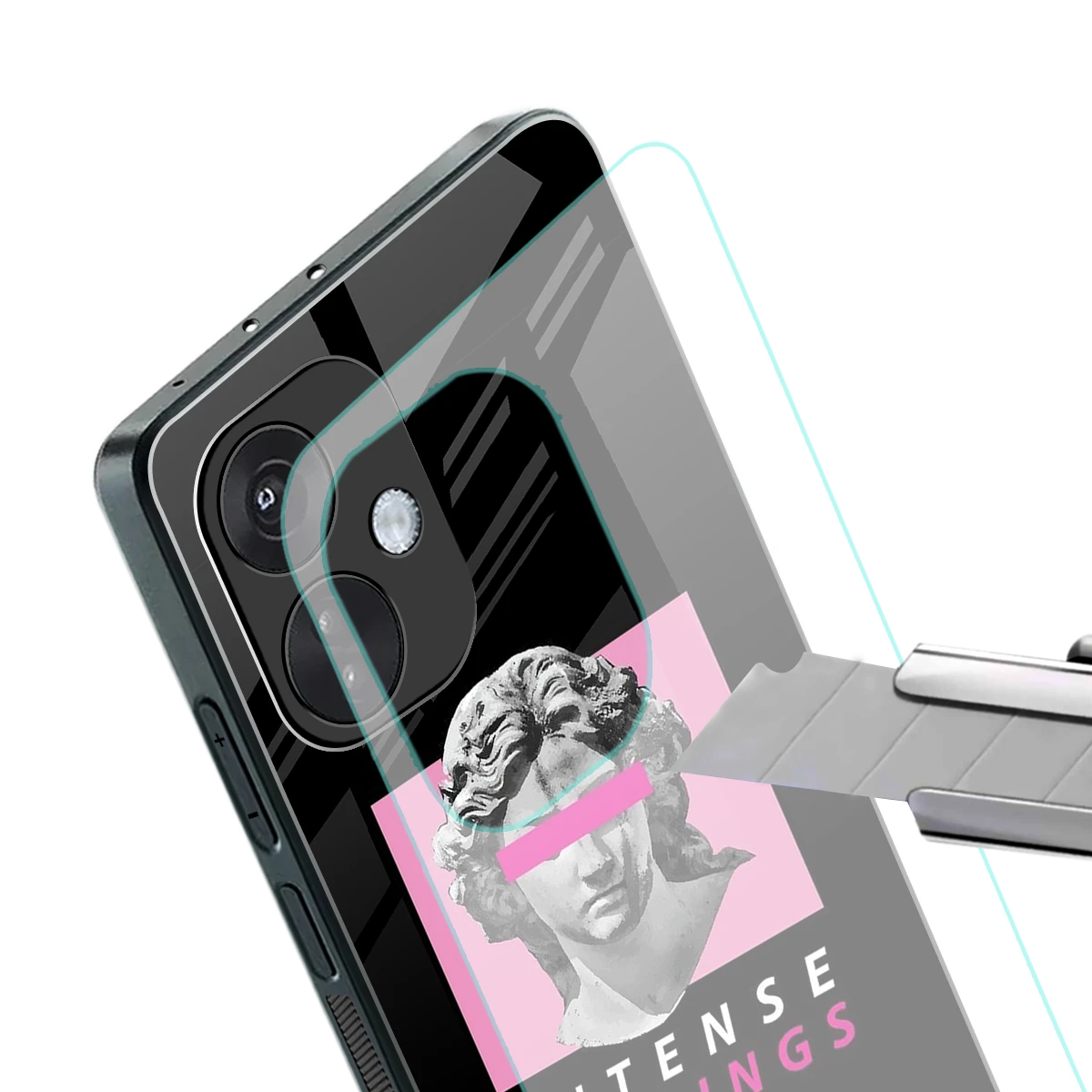 Intense Feelings stylish phone case for oneplus nord ce 3 | glossy glass and slim fit