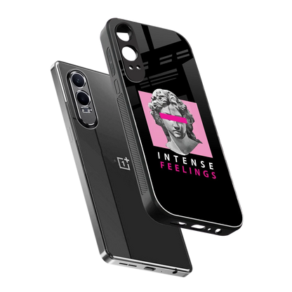 Intense Feelings sleek oneplus nord ce 4 lite cover with tempered glass back and TPU edges