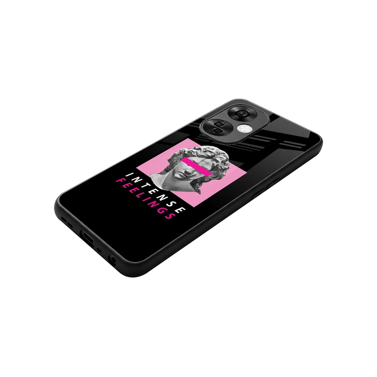 Intense Feelings stylish phone case for oneplus nord ce 3 lite | glossy glass and slim fit