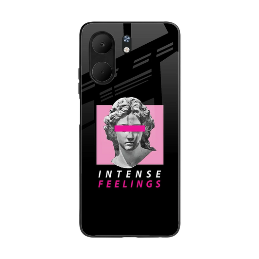 Intense Feelings back phone cover | glass case for oppo a5x 5g