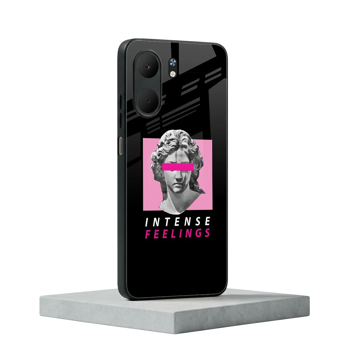 Intense Feelings oppo a5x 5g mobile cover | shockproof glass phone case