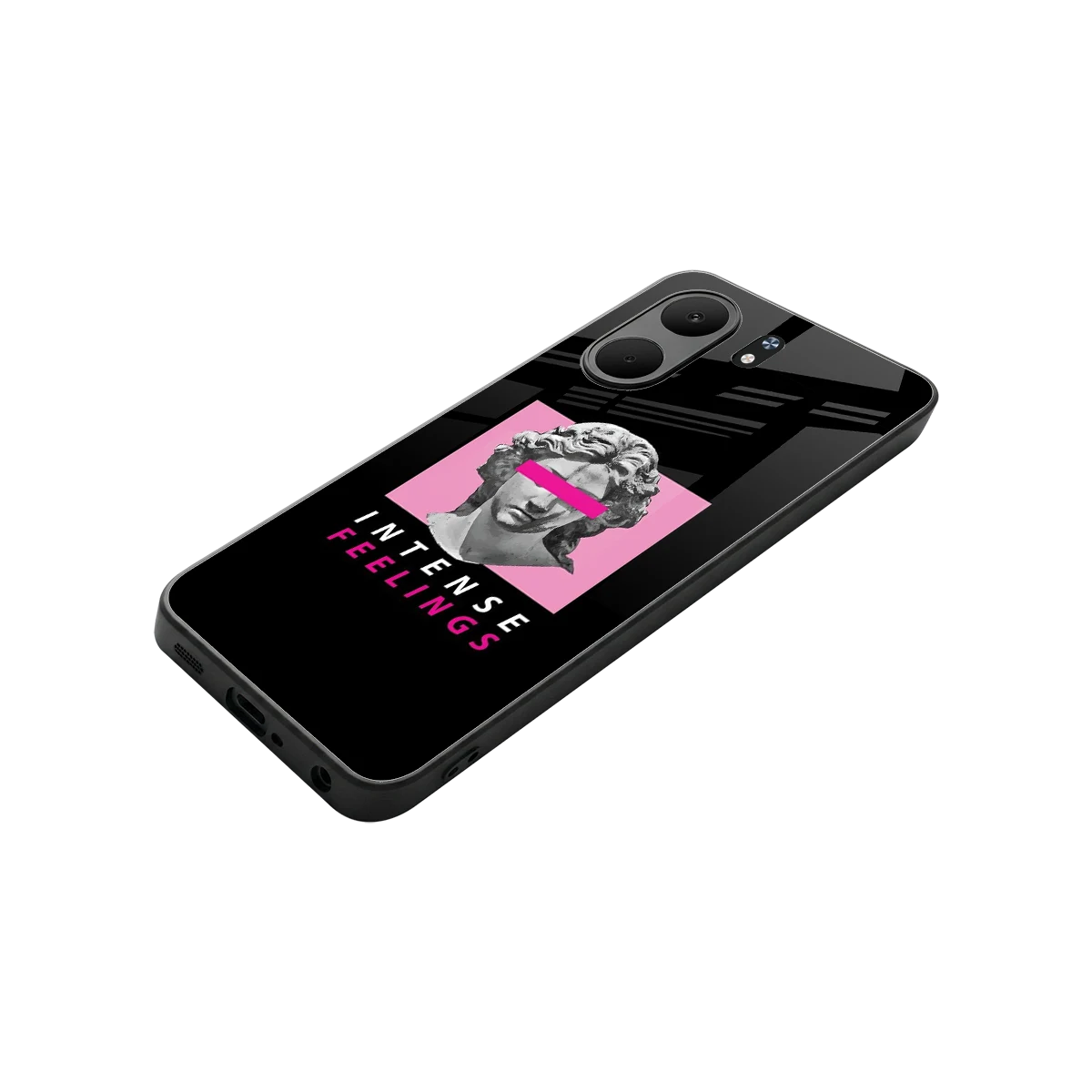 Intense Feelings stylish phone case for oppo a5x 5g | glossy glass and slim fit