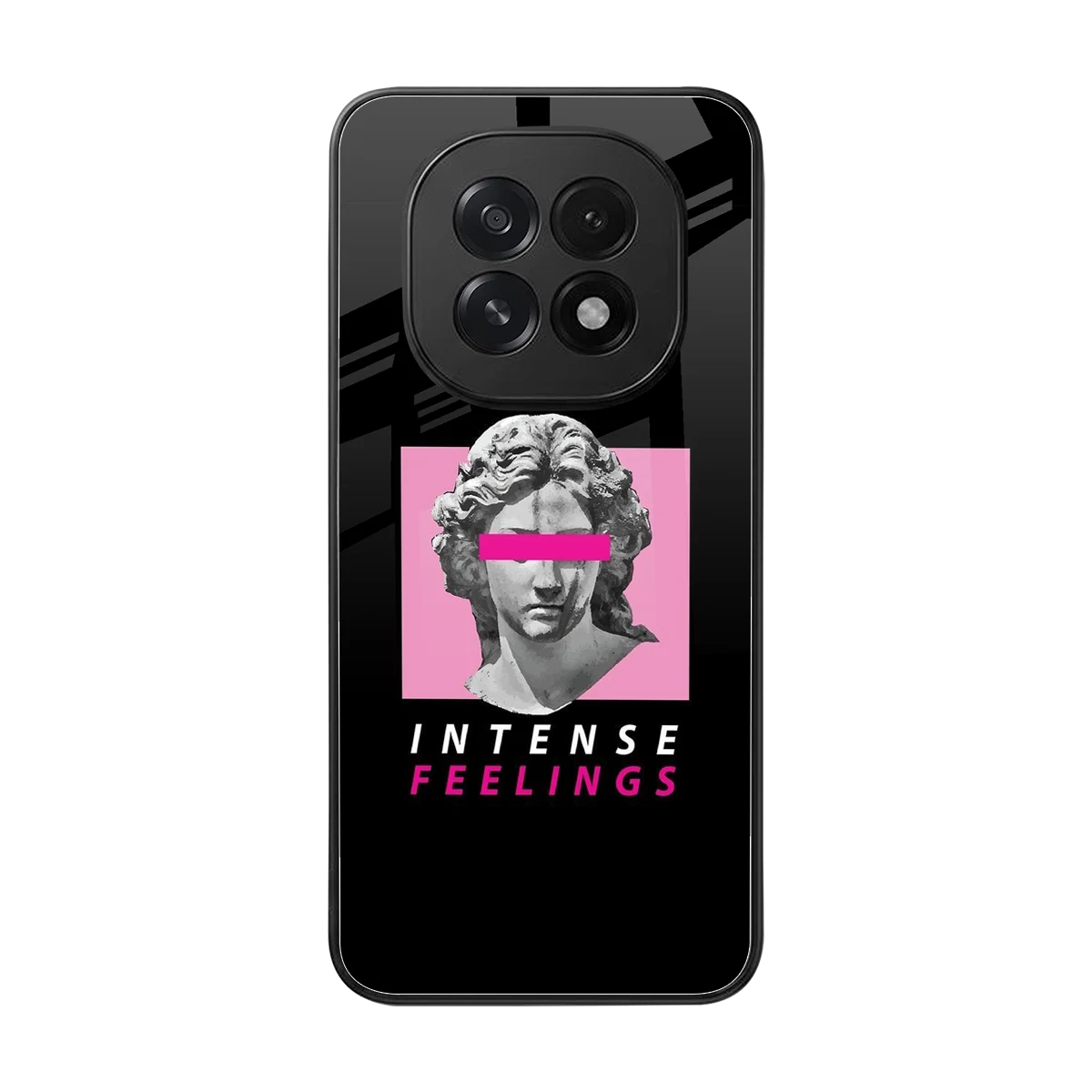 Intense Feelings back phone cover | glass case for oppo f29 5g