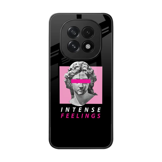 Intense Feelings back phone cover | glass case for oppo f29 5g