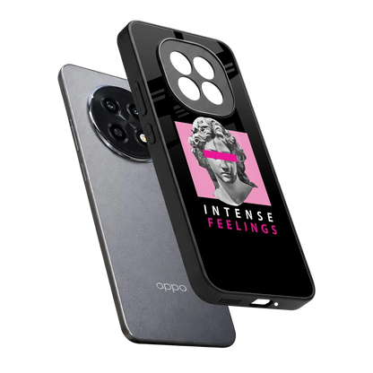 Intense Feelings sleek oppo f29 pro 5g cover with tempered glass back and TPU edges