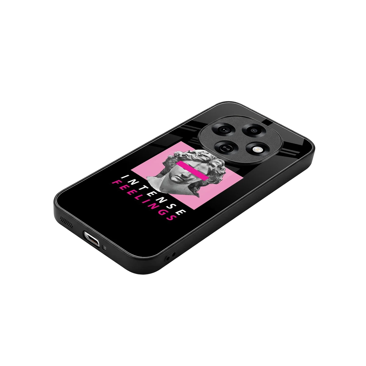 Intense Feelings stylish phone case for oppo f31 pro 5g | glossy glass and slim fit