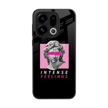 Intense Feelings back phone cover | glass case for oppo find x9