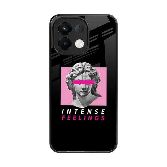 Intense Feelings back phone cover | glass case for oppo k13 5g